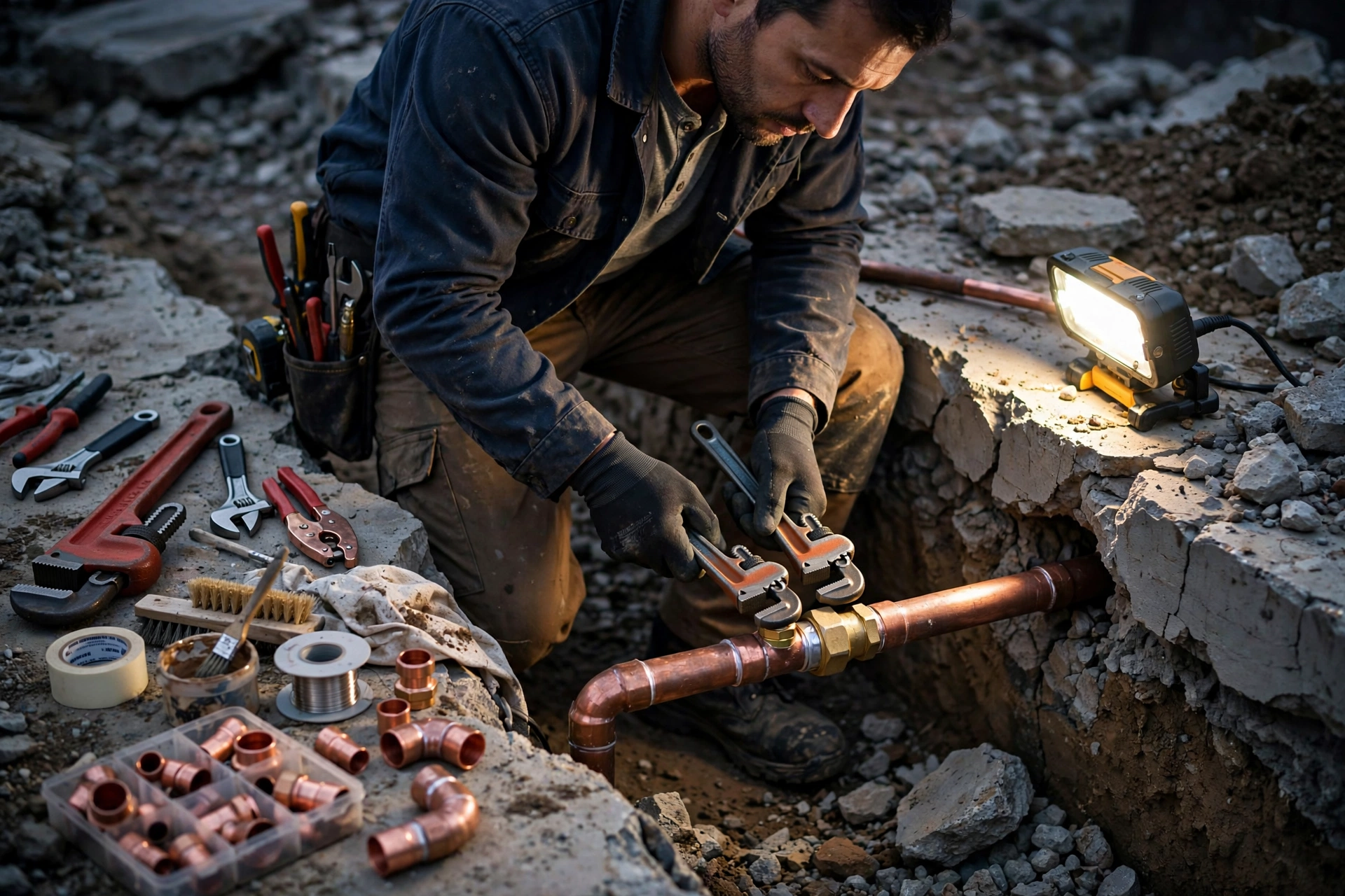 Pipe prepared for trenchless epoxy lining